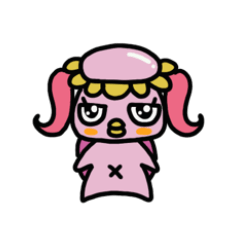 [LINEスタンプ] 松ガッパの彼女 マリアンヌ