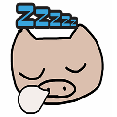 [LINEスタンプ] ブーブーまる豚①