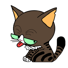 [LINEスタンプ] 保護猫のレオ君