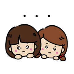 [LINEスタンプ] 仲良しシスターズ♡