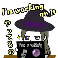 [LINEスタンプ] バケどこ英語スタンプ Vivi（魔女）編