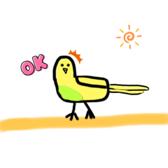 [LINEスタンプ] モノクロインコ5