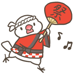 [LINEスタンプ] 文鳥と過ごす夏