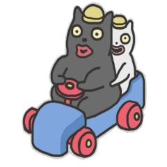 [LINEスタンプ] 厚い唇を持つ太った黒猫 3