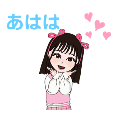 [LINEスタンプ] アバター女の子( ơ ᴗ ơ )