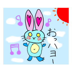 [LINEスタンプ] うさぎのみぃはち(๑˙ϖ˙๑ )