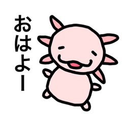 [LINEスタンプ] ウーパールーパーの日常 sub