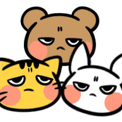 [LINEスタンプ] 目つきの悪いあにまる