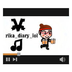 [LINEスタンプ] rika_diary_lol☆彡LIVER