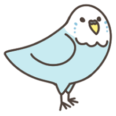 [LINEスタンプ] セキセイインコ(青)さん