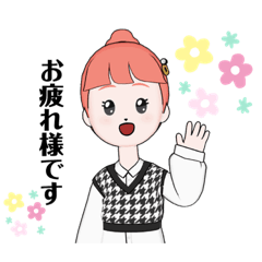 [LINEスタンプ] 普段使いやすい女の子スタンプ