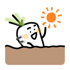 [LINEスタンプ] 大根ときどきにんじん。