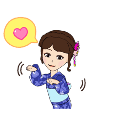 [LINEスタンプ] お祭りgirl