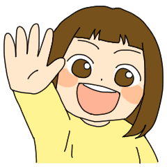 [LINEスタンプ] 3歳児（女の子）