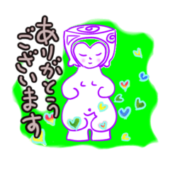 [LINEスタンプ] 悠久の愛キラメク縄文のビーナス