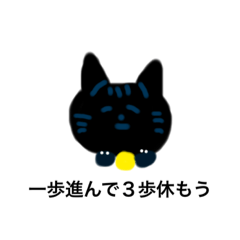 [LINEスタンプ] 幸運の黒ねこ②