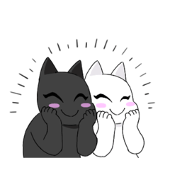 [LINEスタンプ] シロネコチャンとお友達