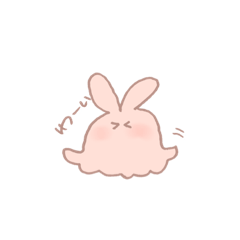 [LINEスタンプ] おばけうさぎさん