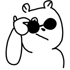 [LINEスタンプ] くつしたクマさん