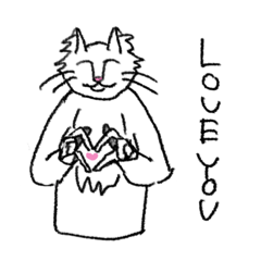 [LINEスタンプ] 生きるねこ