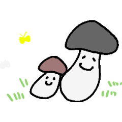 [LINEスタンプ] -キノコさん-