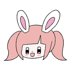 [LINEスタンプ] ついんてうさぎちゃん