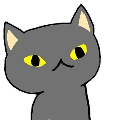[LINEスタンプ] 灰色の猫と兎の画像（メイン）