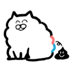 [LINEスタンプ] モリモリドッグとうんちくん