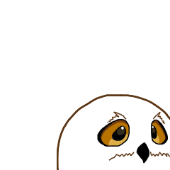 [LINEスタンプ] フクロウさんは動かない