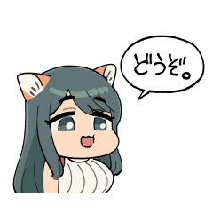 [LINEスタンプ] 犬耳おばさんスタンプの画像（メイン）