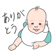 [LINEスタンプ] くるりんベビーJP