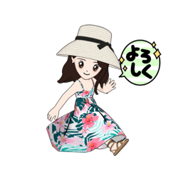 [LINEスタンプ] なかよし親子♡ママ・なつみ☆1