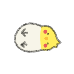 [LINEスタンプ] ちっちゃ（黄＋白オカメインコver.）