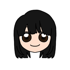[LINEスタンプ] 表情豊かな黒髪ロング女子のスタンプ