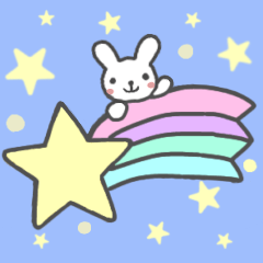 [LINEスタンプ] 日常で使える★のんびり白うさぎさん