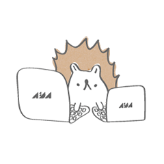 [LINEスタンプ] 働くハリネズミ3