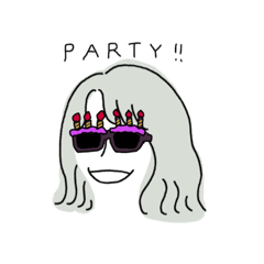 [LINEスタンプ] Yome no party！