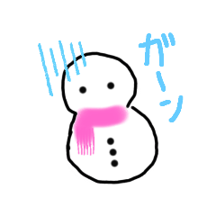 [LINEスタンプ] 可愛い 子雪だるまちゃん