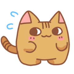 [LINEスタンプ] 一頭身ねこさん