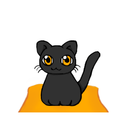 [LINEスタンプ] 黒猫のふくちゃん うごくスタンプ