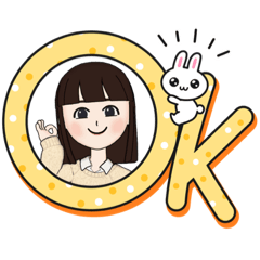 [LINEスタンプ] 元気な女の子とケロりんちょの日常スタンプ