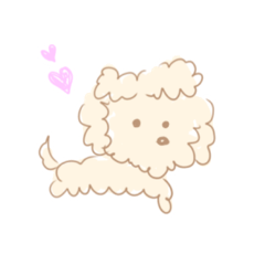 [LINEスタンプ] モフモフした犬