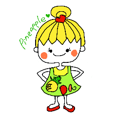 [LINEスタンプ] Miss Pineapple ちゃん |