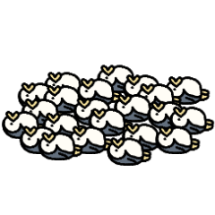 [LINEスタンプ] ▶︎動く！小さいペンギンがいっぱい2