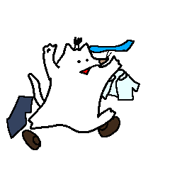 [LINEスタンプ] にゃんまげもぐら お仕事編
