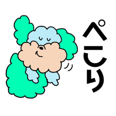 [LINEスタンプ] モコモコ犬のよく使う敬語スタンプ！