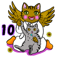 [LINEスタンプ] 猫の天使10