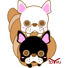 [LINEスタンプ] わんこ日和(フレブル)-toYvu-