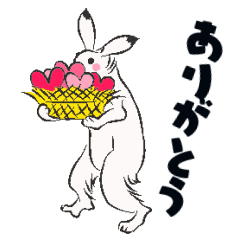 [LINEスタンプ] ポップな鳥獣戯画スタンプ