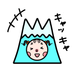 [LINEスタンプ] 富士の花ちゃん
